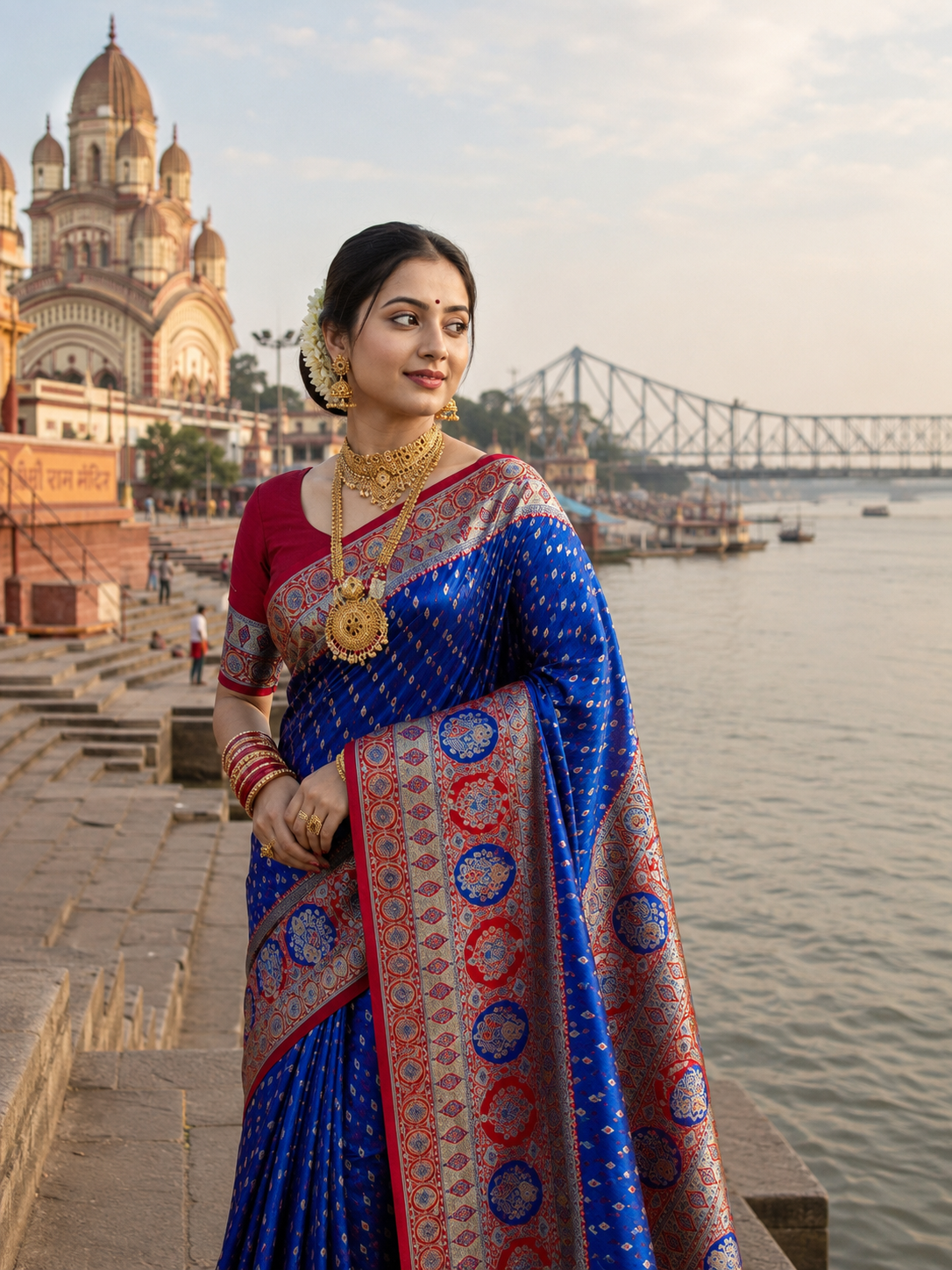 Premium Mashru Stone Banarasi Saree / Bridal & Festive Wear
