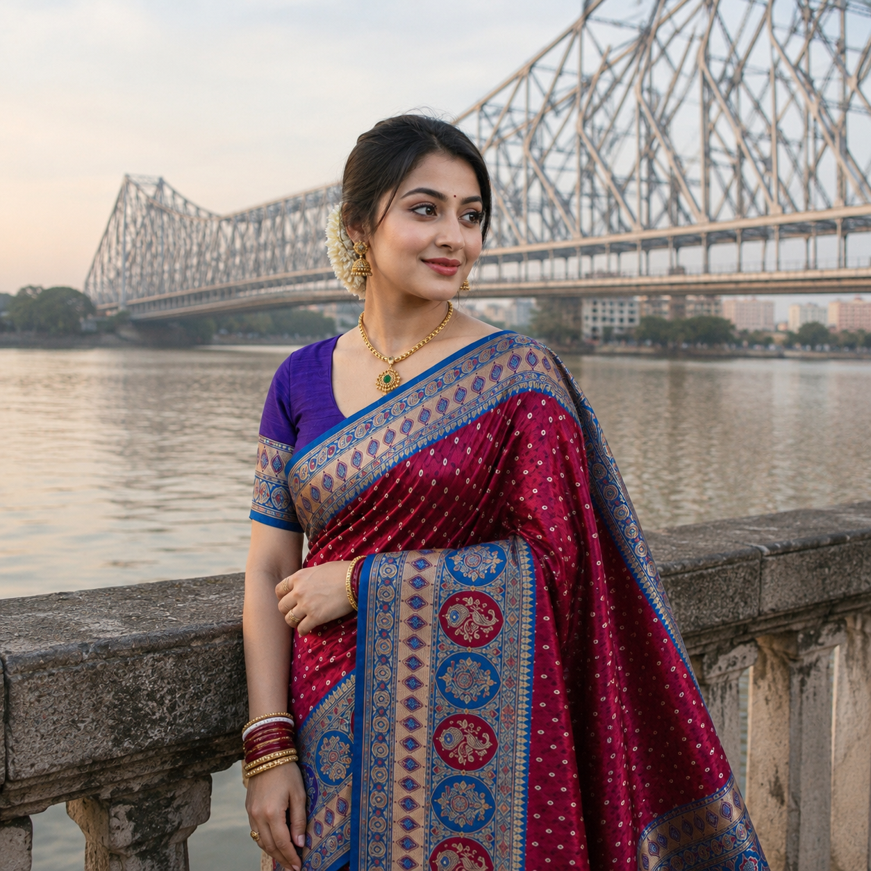 Premium Mashru Stone Banarasi Saree / Bridal & Festive Wear